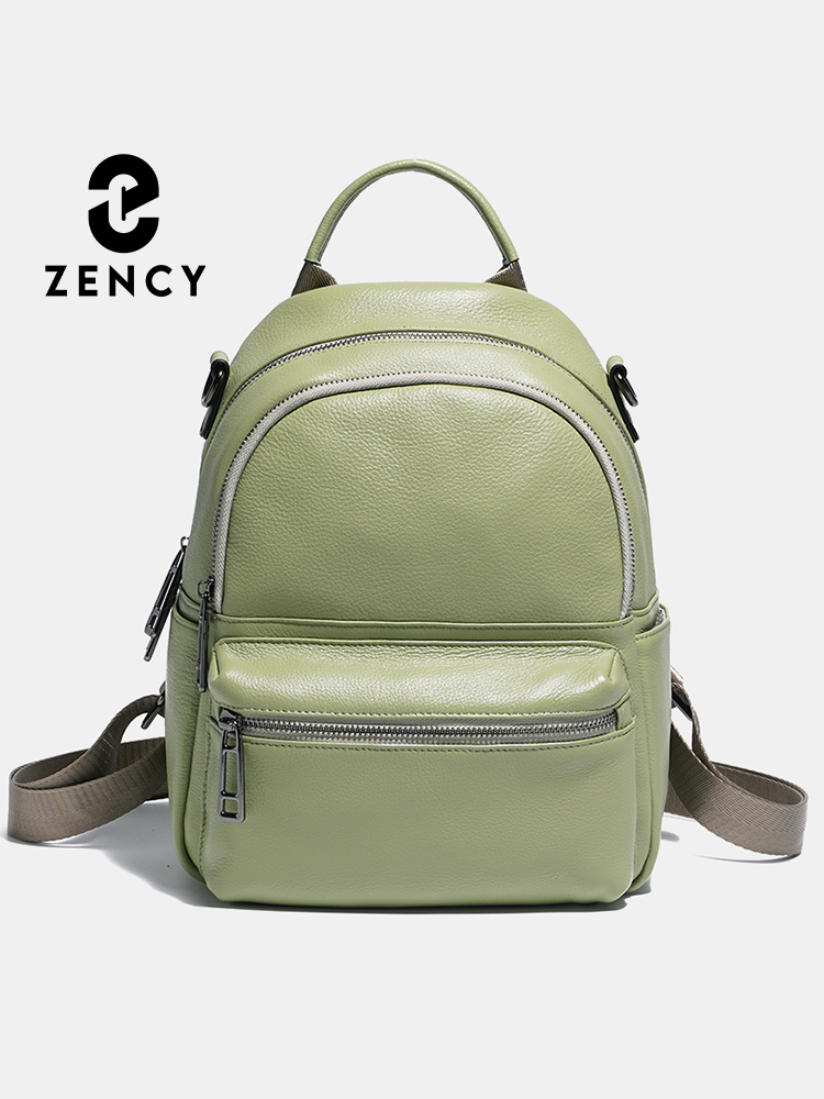 Women Bags White - Zency Women Leather Backpack Knapsack Girls
