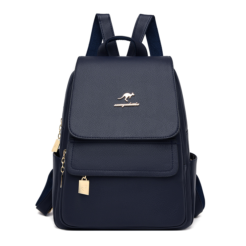Women Bags White - High Quality Leather Backpack Women's Large