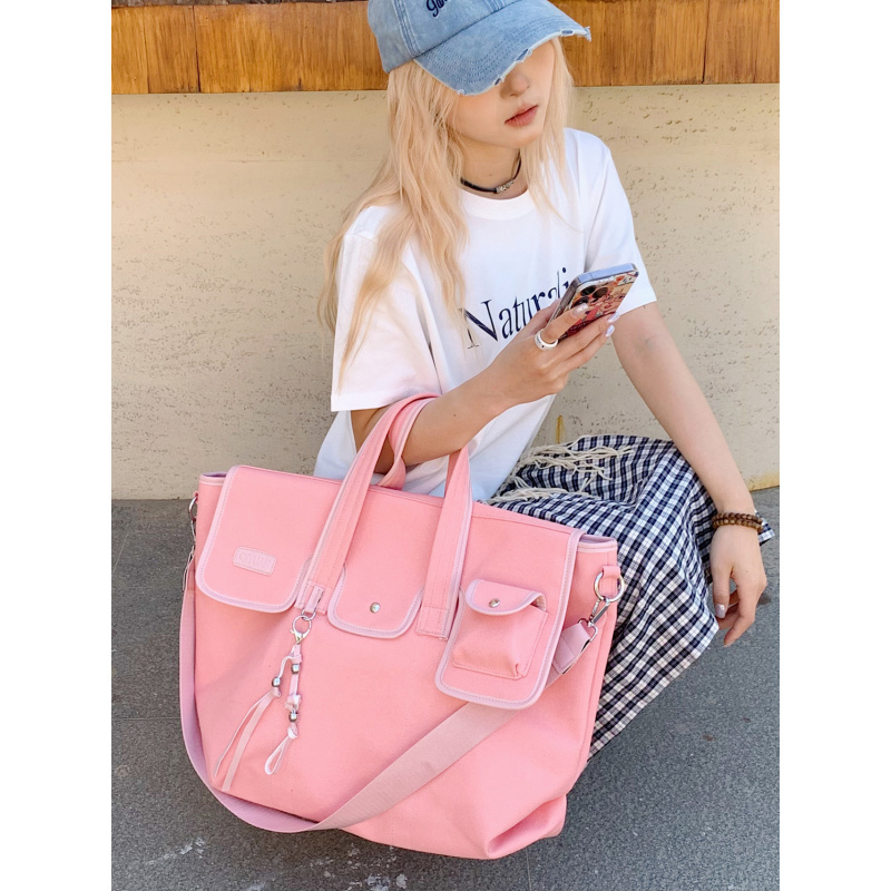 Women Bags College - Niche large-capacity canvas bag for female