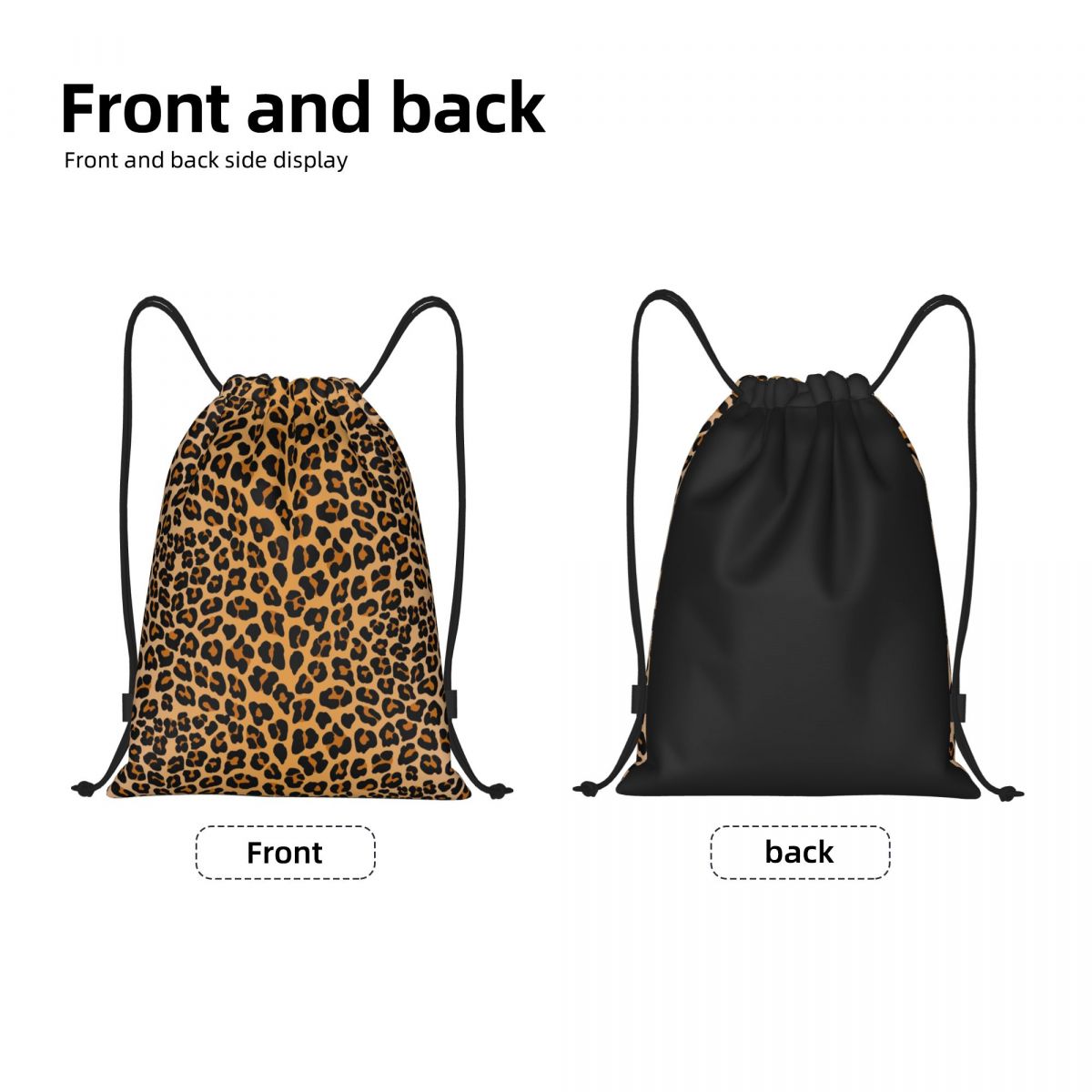 Custom Leopard Print Drawstrin - Women'S Yoga Bags ulasan dan harga