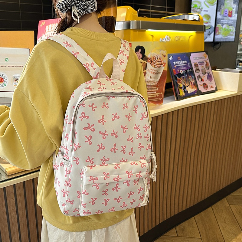 Women Floral Nylon Backpack 6  - Women Bags College ulasan dan harga