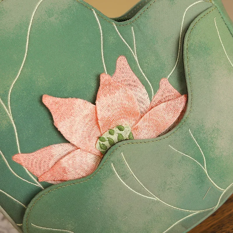 Elegant Chinese Style Lotus Le - Women'S Bags New Collection ulasan dan harga