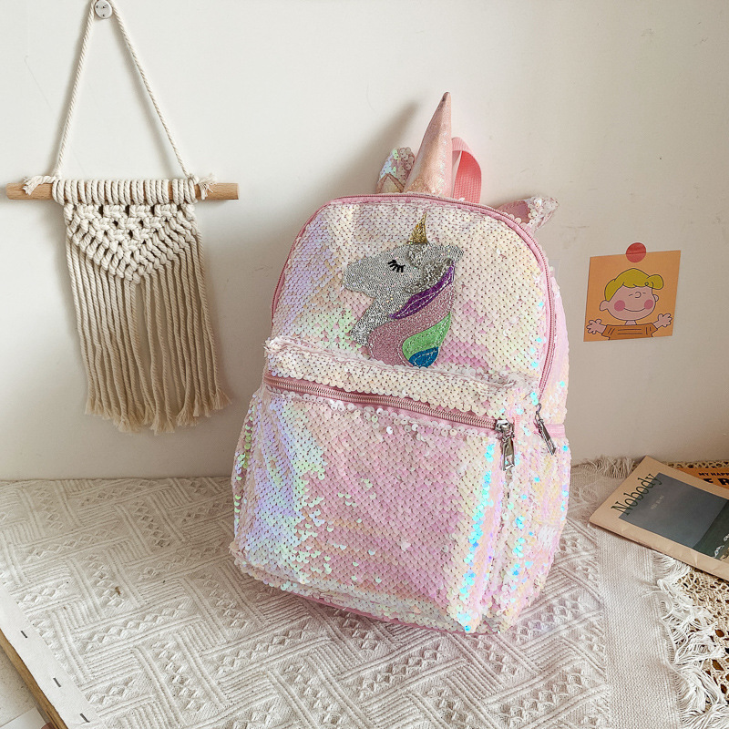 Sequin Unicorn Backpack Pink S - Mini Backpack Women ulasan dan harga