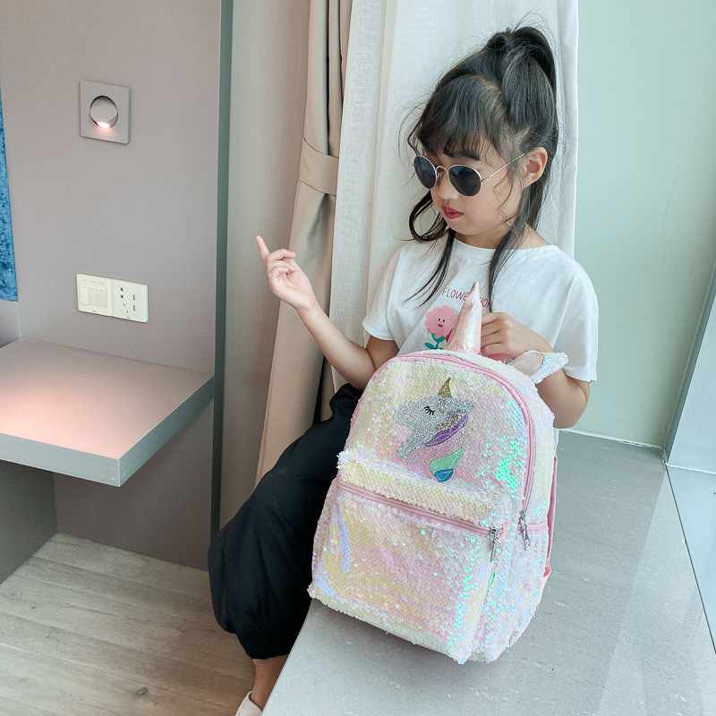 Sequin Unicorn Backpack Pink S - Mini Backpack Women ulasan dan harga