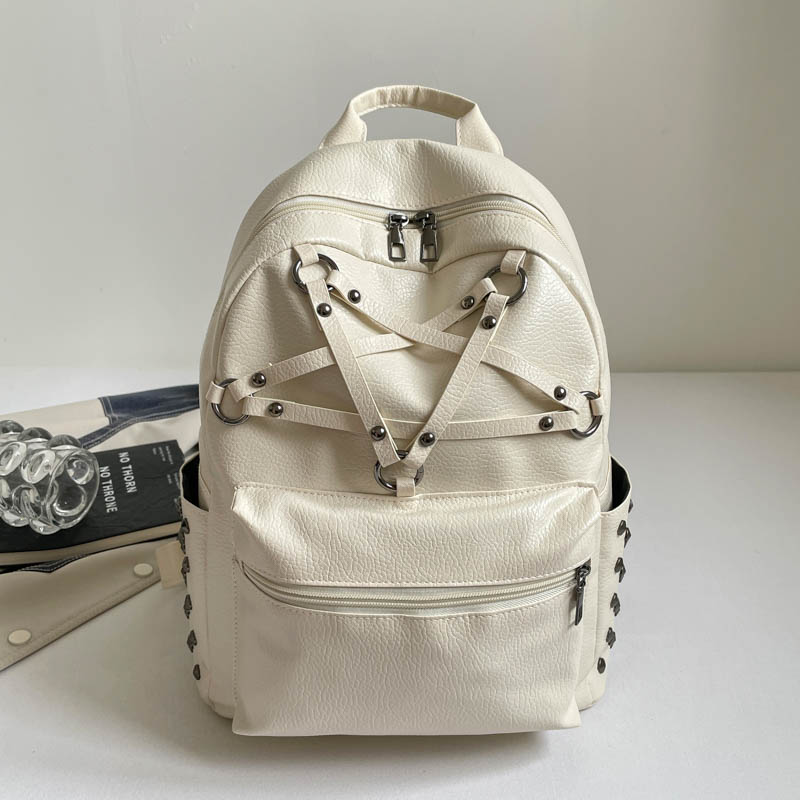 Korean Fashion Y2K Punk Rivet  - Women Bags College ulasan dan harga