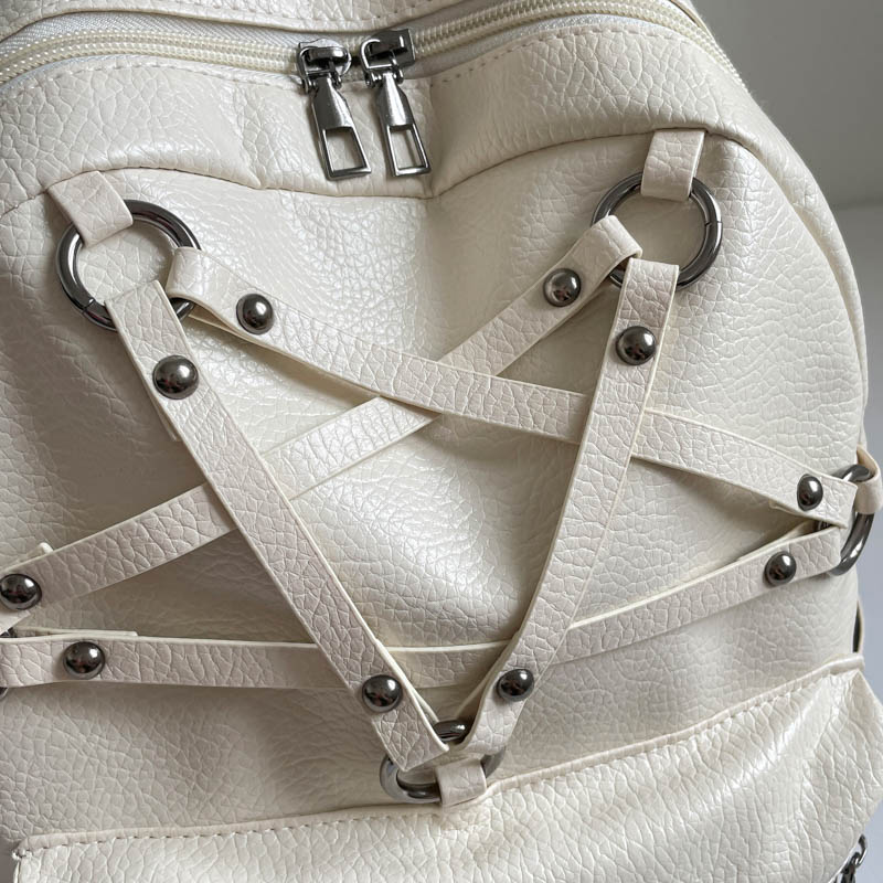 Korean Fashion Y2K Punk Rivet  - Women Bags College ulasan dan harga