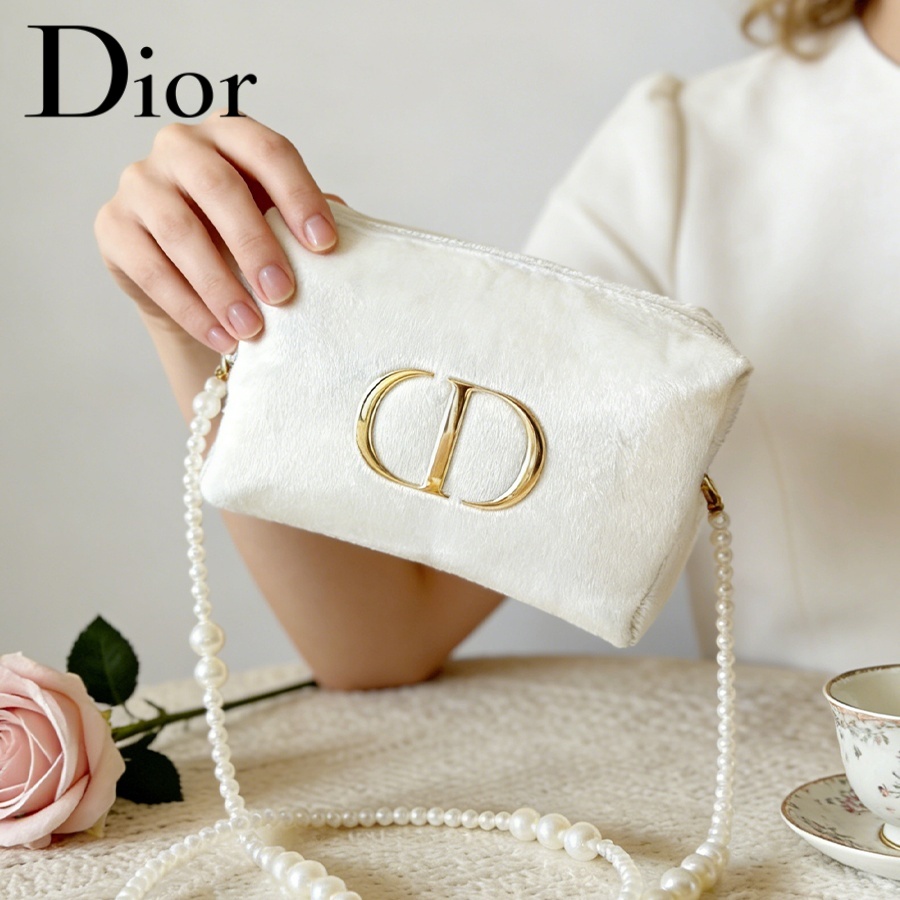 Dior’s Bag White Velvet Travel - Women Bags White ulasan dan harga