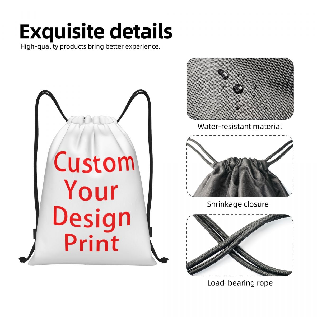 Custom Custom Your Design Draw - Women'S Yoga Bags ulasan dan harga