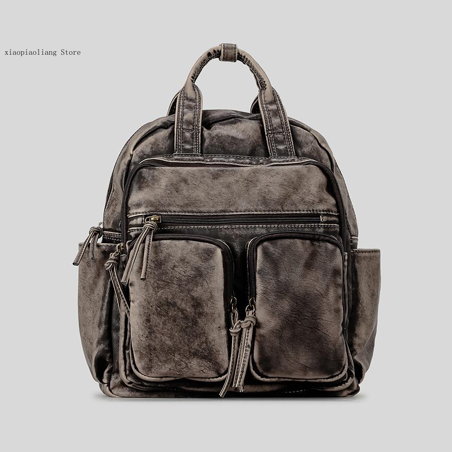 Luxury Soft Washed Pu Leather  - Women Bags College ulasan dan harga