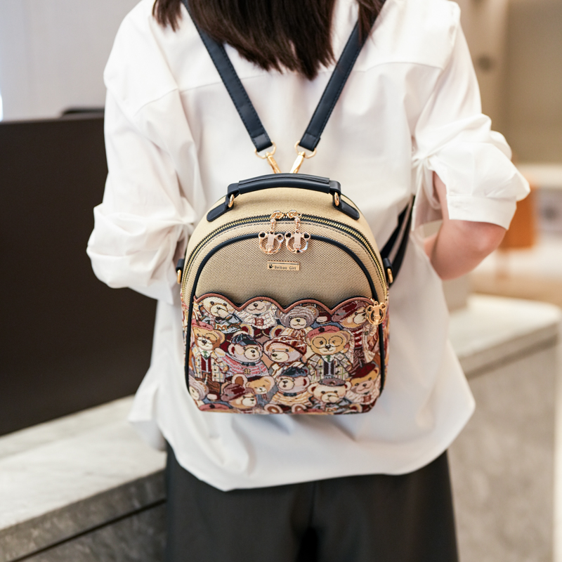 Mini backpack cartoon shoulder - Mini Backpack Women ulasan dan harga