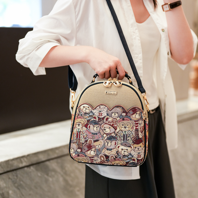 Mini backpack cartoon shoulder - Mini Backpack Women ulasan dan harga