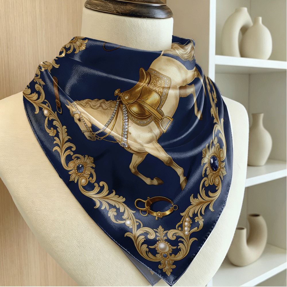 White horse and silk scarf pat - Women Bags White ulasan dan harga