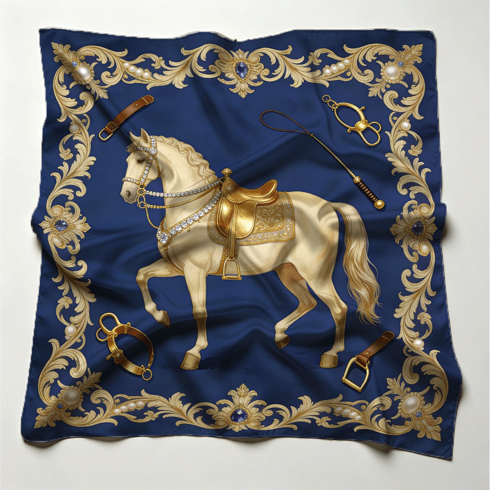 White horse and silk scarf pat - Women Bags White ulasan dan harga