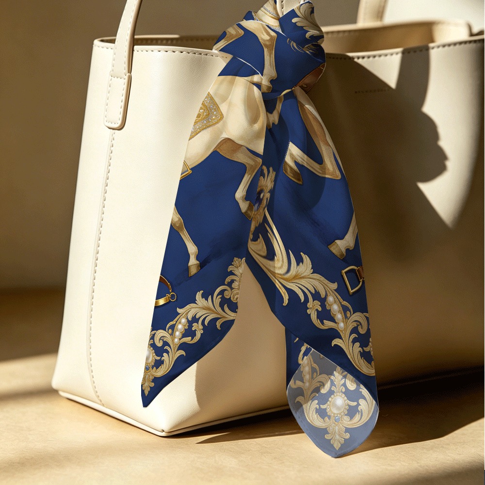 White horse and silk scarf pat - Women Bags White ulasan dan harga