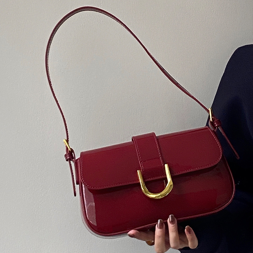 Retro Patent Leather Shoulder  - Women Bags Zara ulasan dan harga