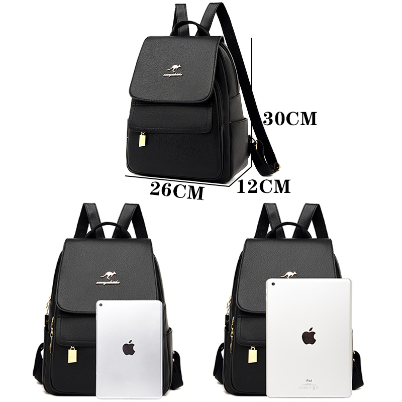 High Quality Leather Backpack  - Women Bags White ulasan dan harga