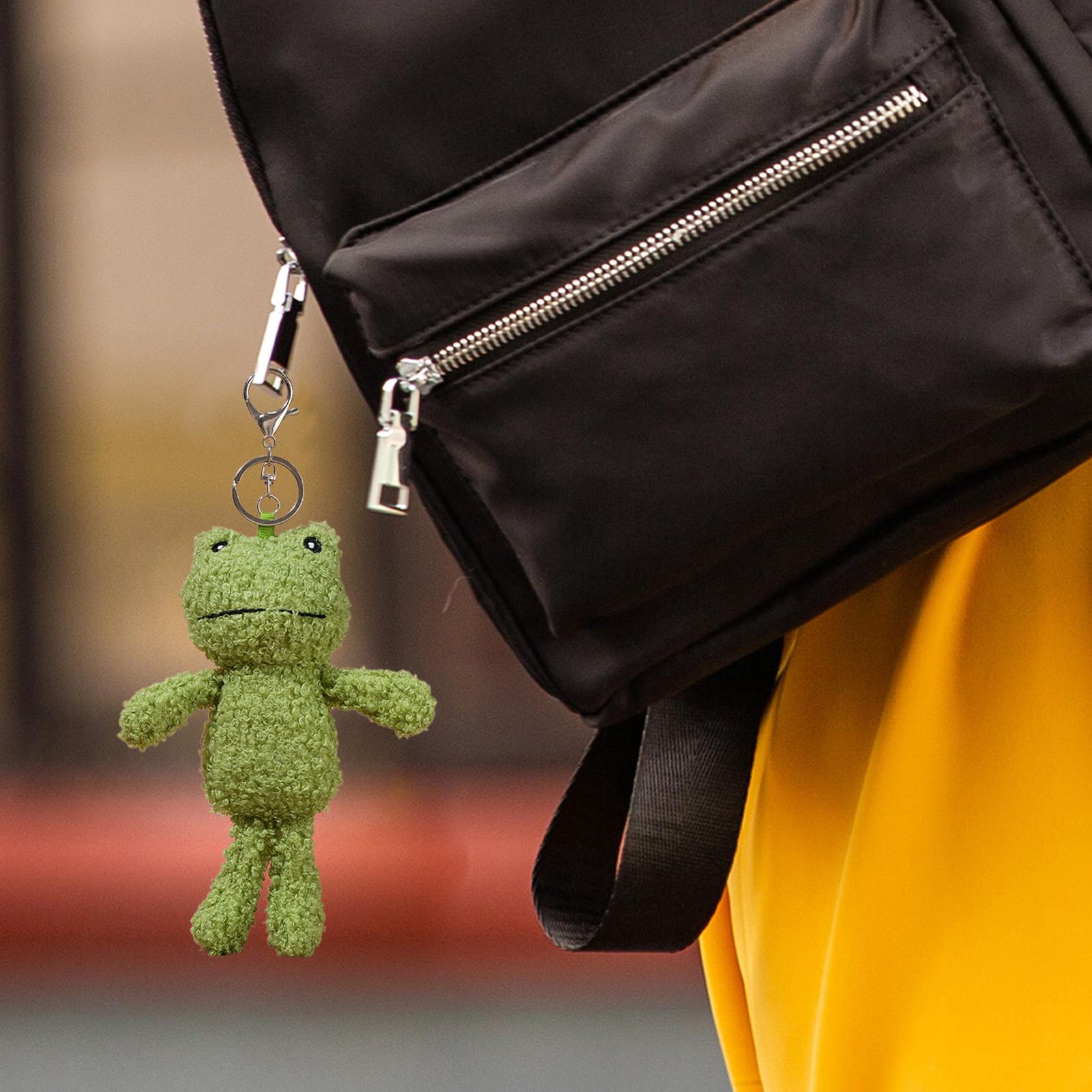 Plush Frog Keychain Bag Charm  - Women'S Bags New Collection ulasan dan harga