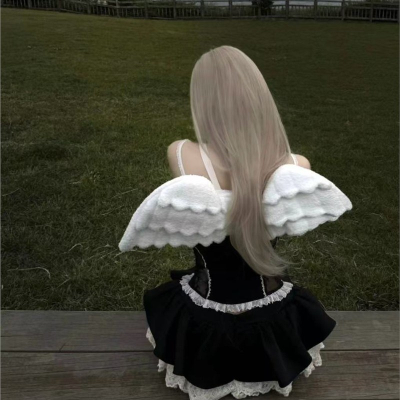 JIAERDI Sweet White Angel Wing - Women Bags White ulasan dan harga