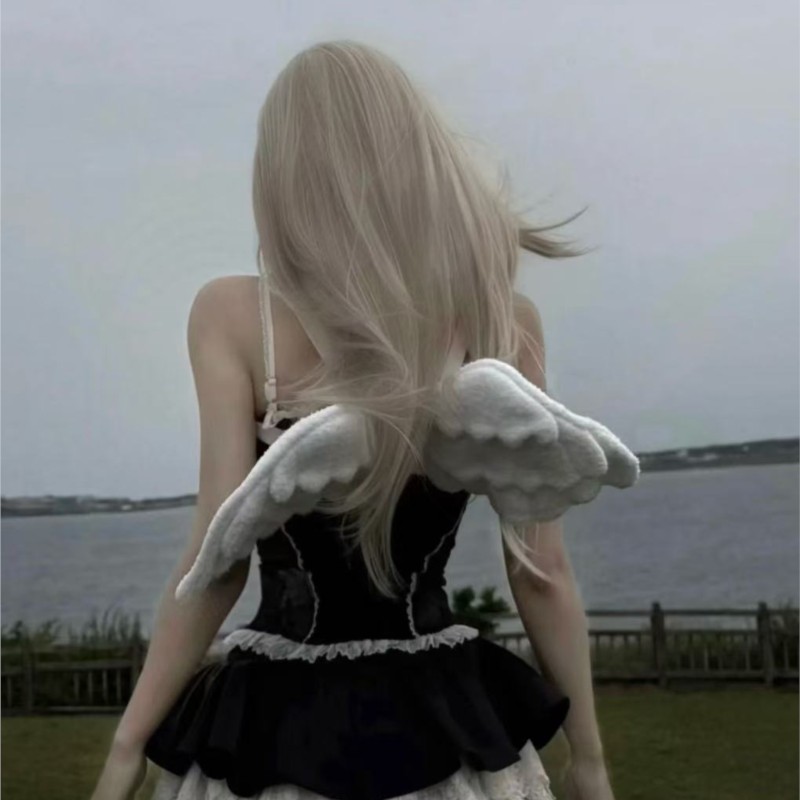 JIAERDI Sweet White Angel Wing - Women Bags White ulasan dan harga
