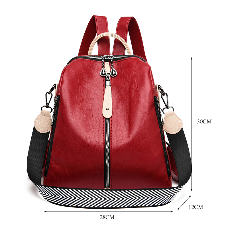 Fashion Backpack Women Soft Le - Women Bags White ulasan dan harga