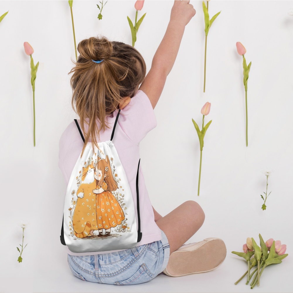 1PC Cute Girl Print Custom Tex - Women'S Yoga Bags ulasan dan harga