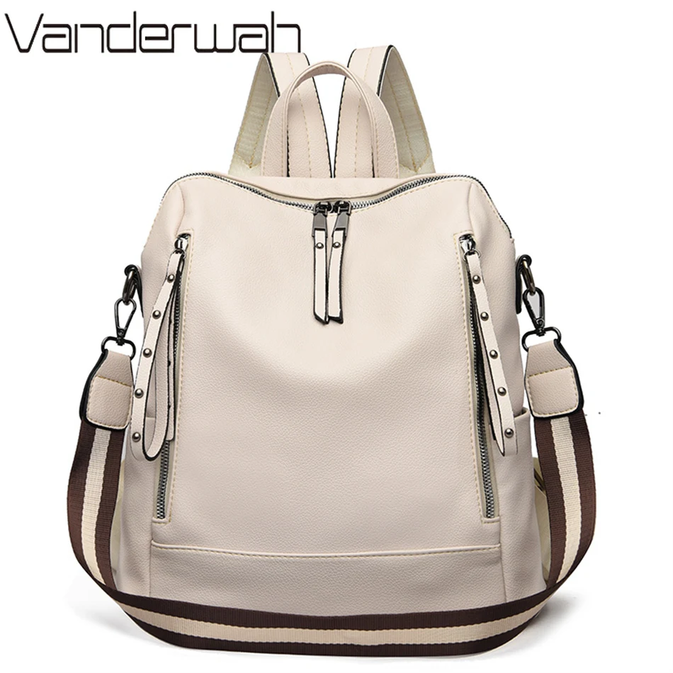 Brand Luxury Backpacks Soft Le - Women Bags Online ulasan dan harga