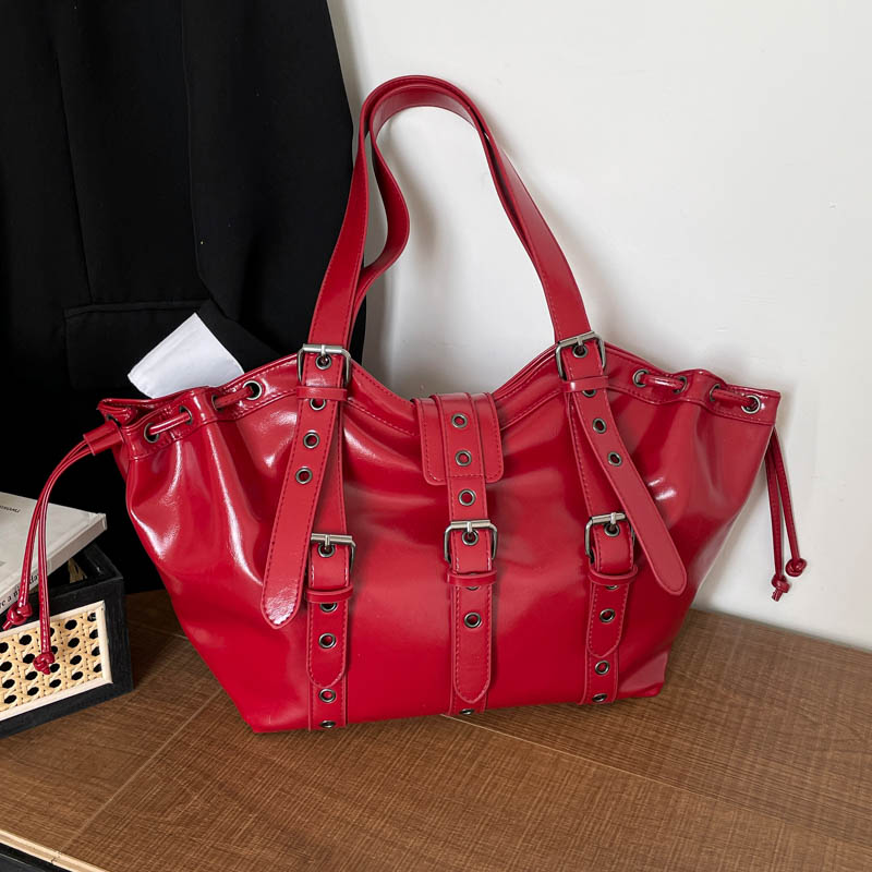 Y2K Gothic Rivet Adjustable St - Women Hand Bags Sale ulasan dan harga