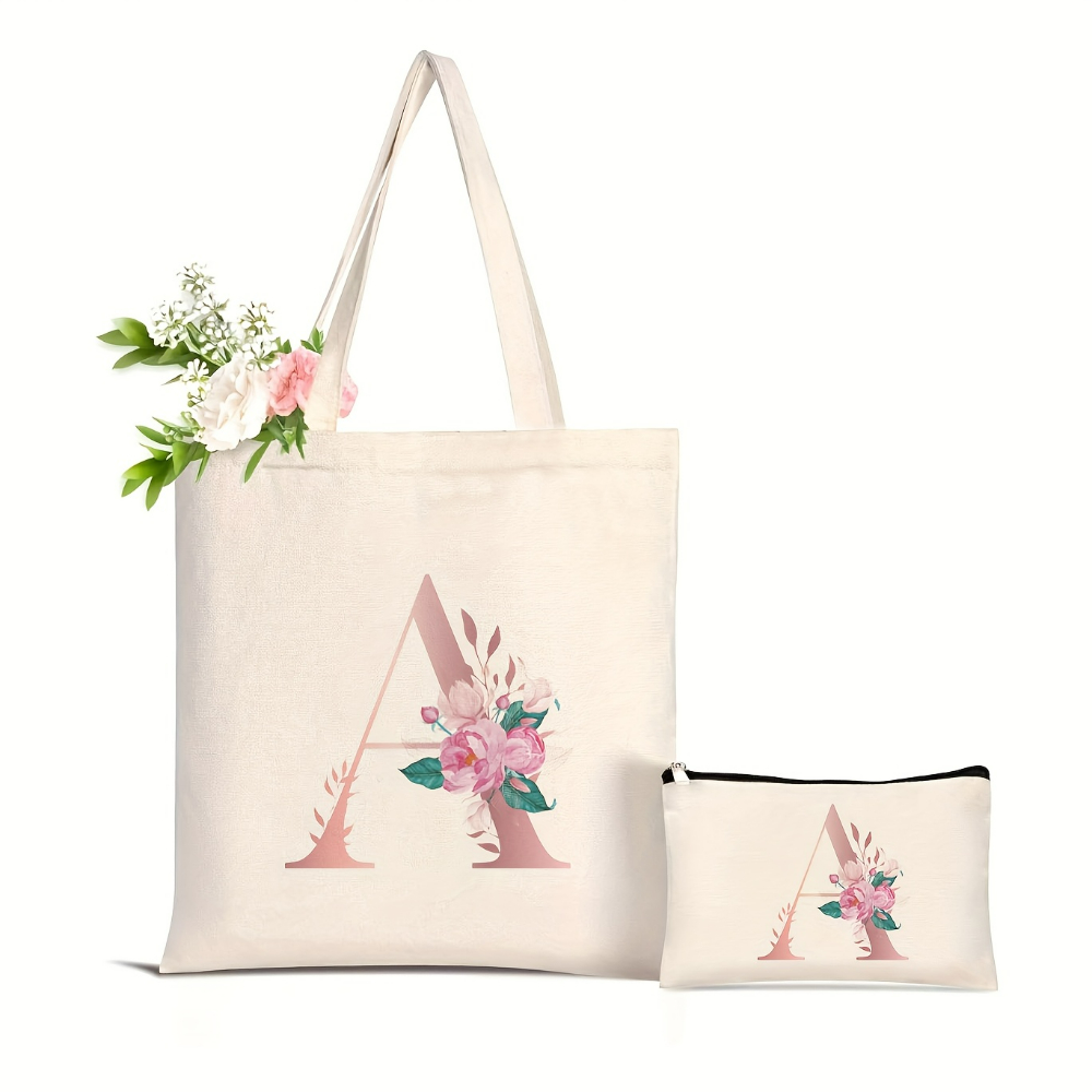 1pc Floral Love Letter Print T - Women'S Yoga Bags ulasan dan harga