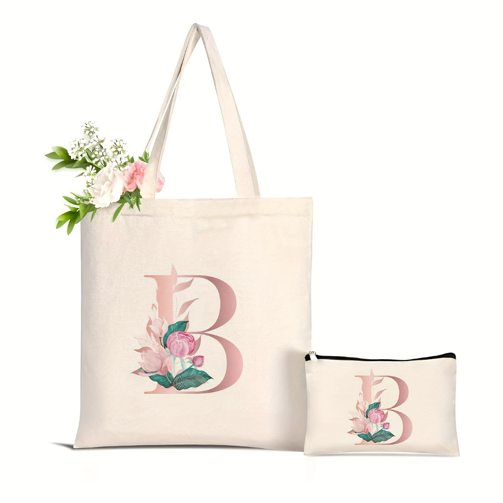 1pc Floral Love Letter Print T - Women'S Yoga Bags ulasan dan harga