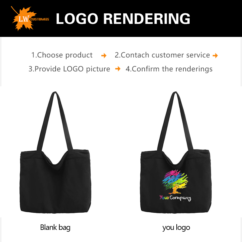 Customized Logo Tote Bag Large - Women Bags Name ulasan dan harga