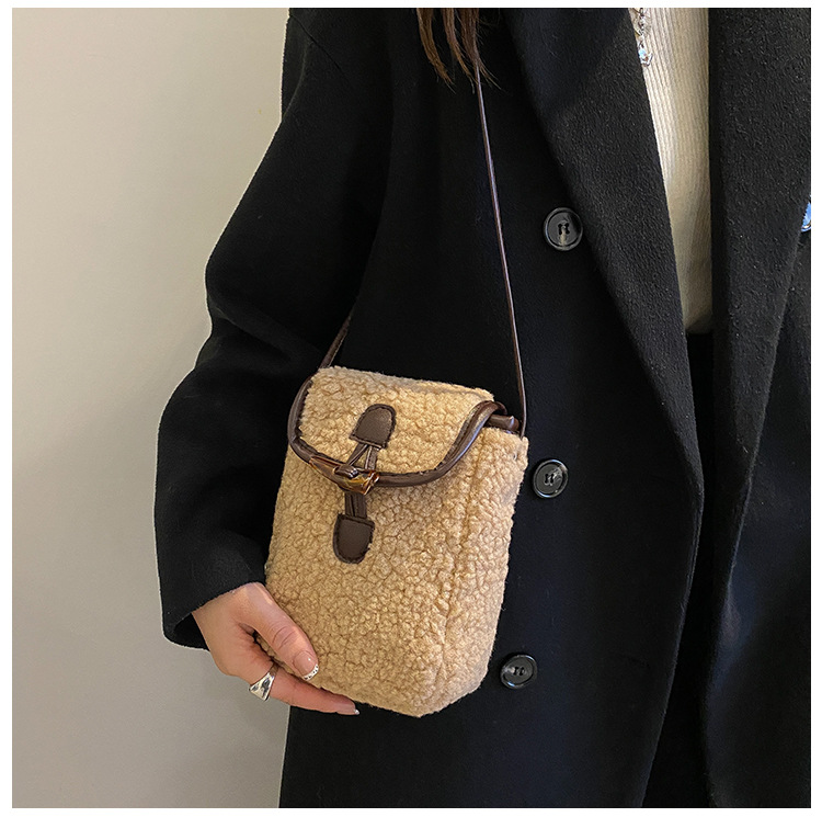 Lambswool Phone-bag Women Faux - Women'S Bags Cross Body ulasan dan harga