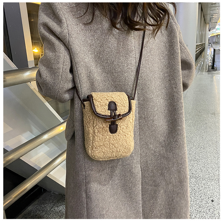 Lambswool Phone-bag Women Faux - Women'S Bags Cross Body ulasan dan harga
