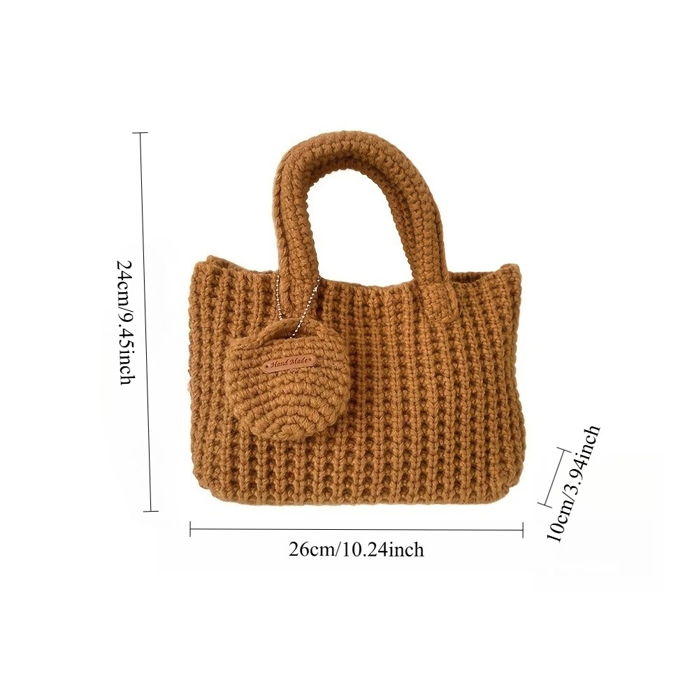 Custom Name Knitted Tote Bag W - Women Bags Name ulasan dan harga