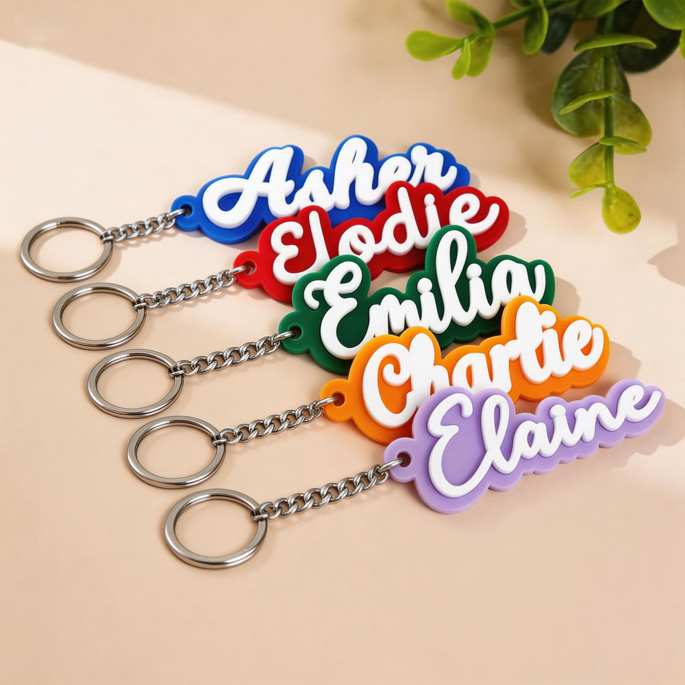 Custom Name Acrylic Keychain P - Women Bags Name ulasan dan harga