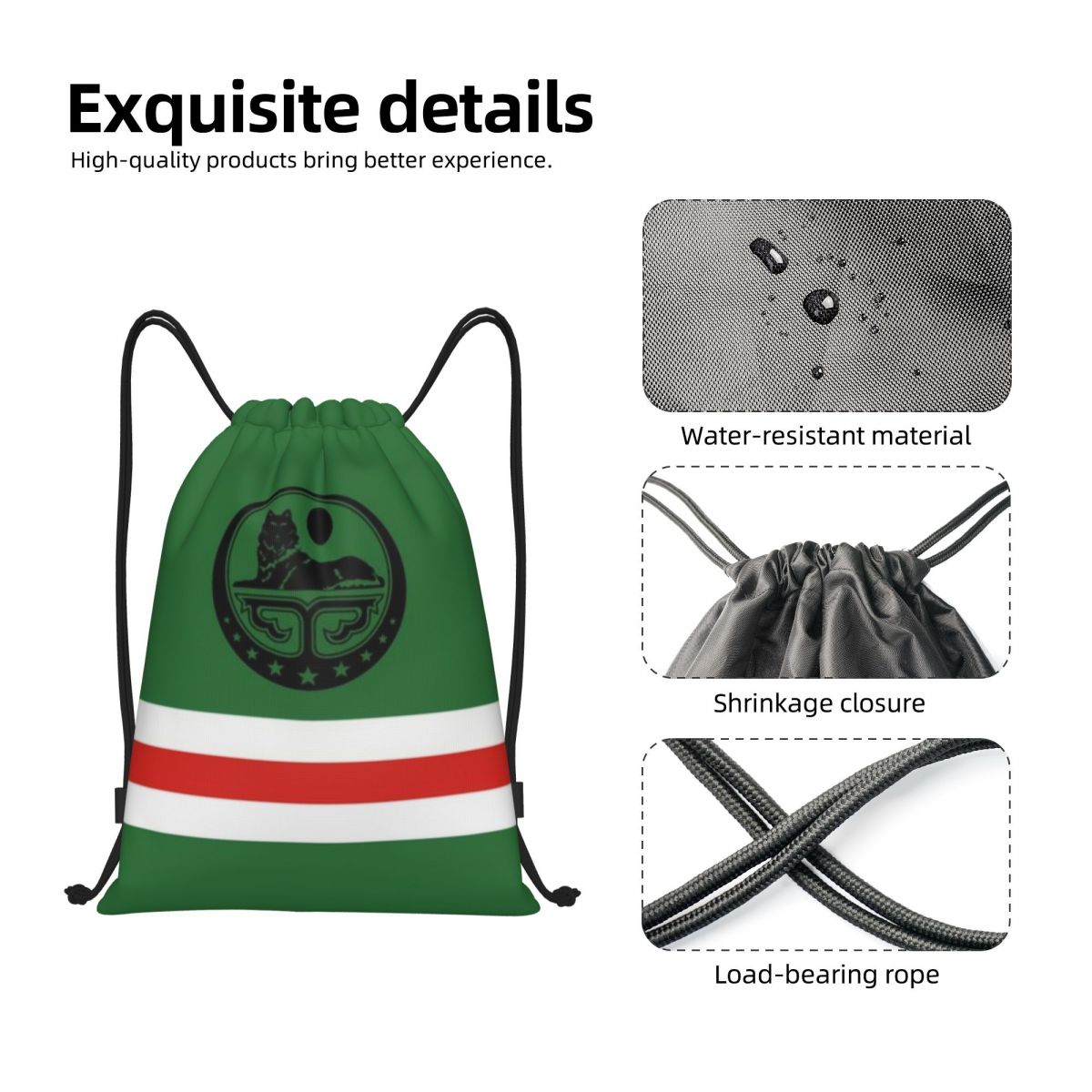 Custom Chechen Borz Drawstring - Women'S Yoga Bags ulasan dan harga